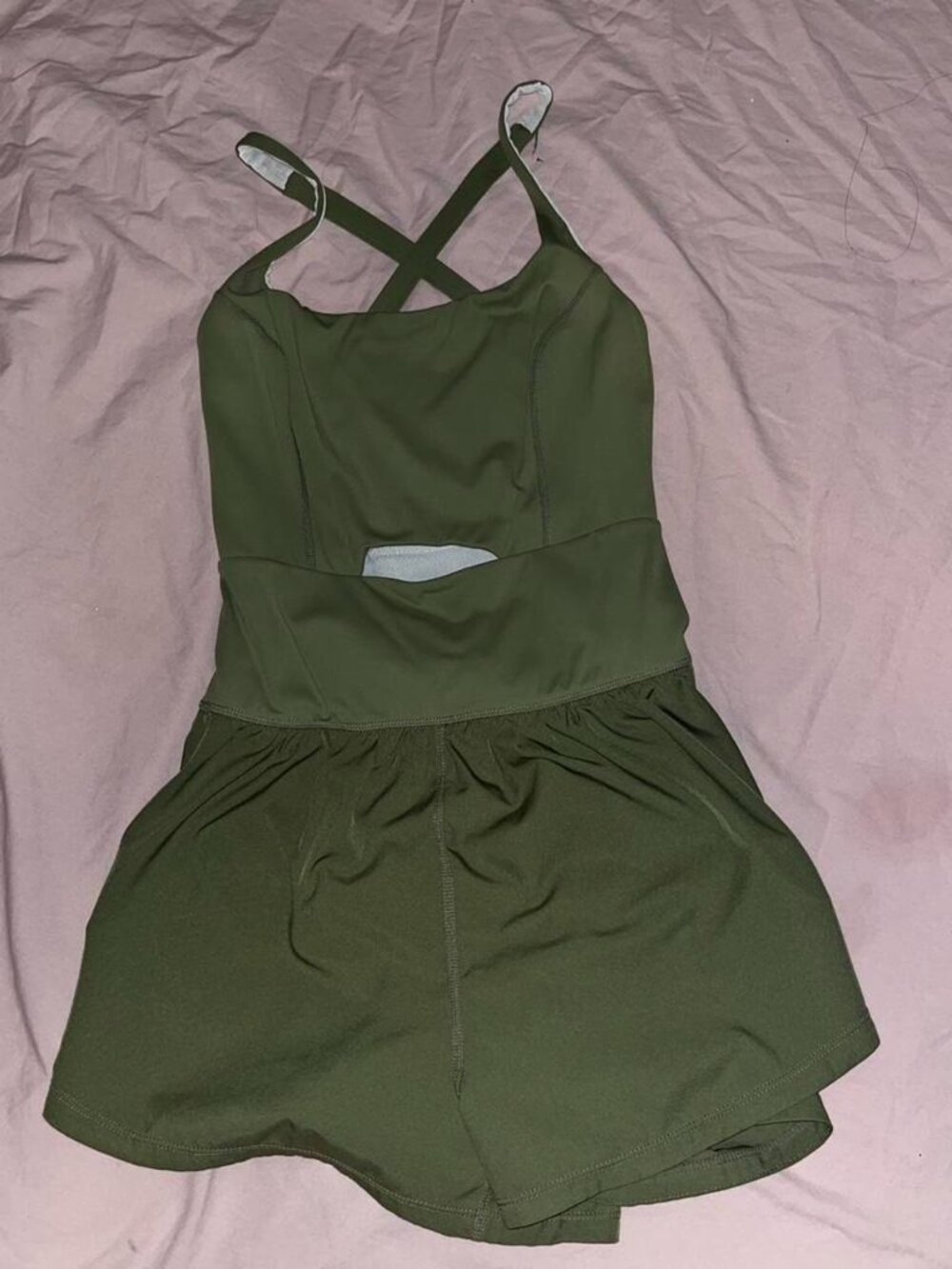 Women's Green and Khaki Playsuit-romper